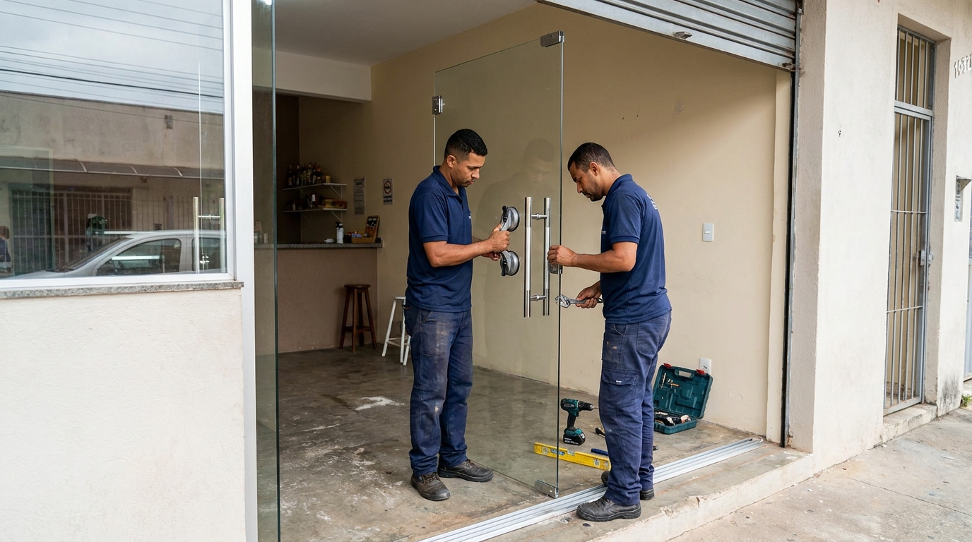 Portas em Vidro em Dix‑Sept Rosado, Natal‑RN