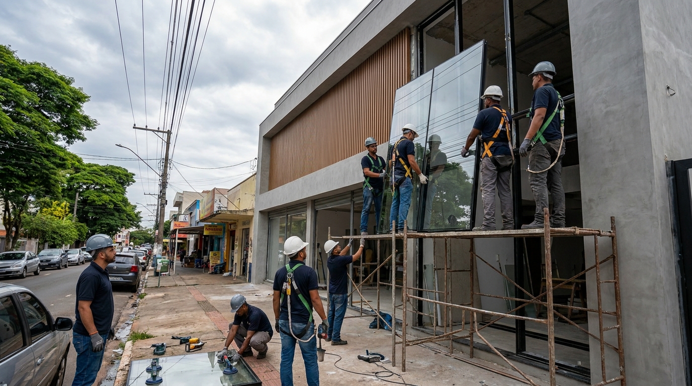 Fachada de Vidro em Dix‑Sept Rosado, Natal‑RN